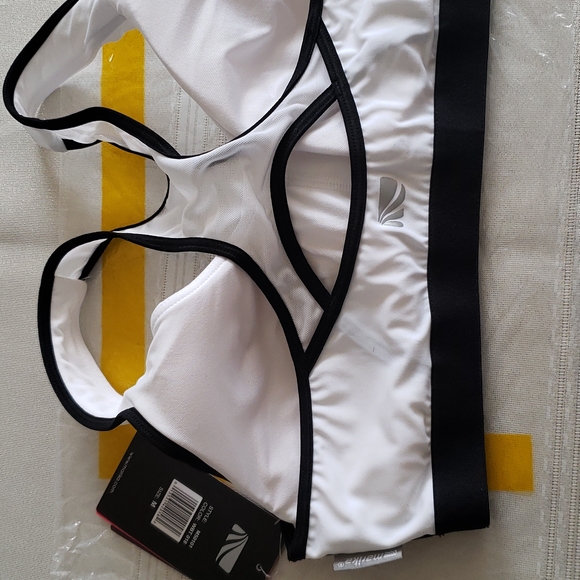 MARIKA TEK High Impact Microfiber Racerback Sport Bra CoolMax Cotton Dry-Wik NEW - Picture 7 of 16